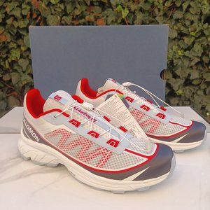 Salomon x MADHAPPY XT-6 FT Nimbus Cloud Fiery Red Kentucky Blue